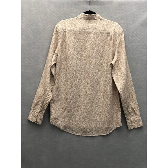 Michael Kors Men's Small Classic Fit Button Up Shirt Khaki NEW - Picture 5 of 8